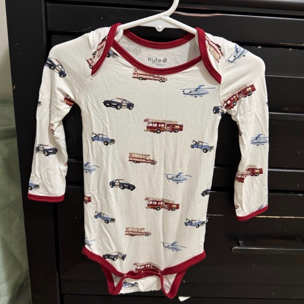 Kyte BABY First Responder Print Long Sleeve Onesie